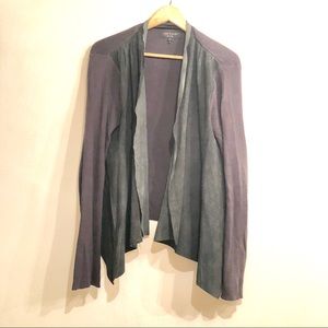 Rag + Bone | leather and knit cardigan